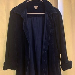 Royal blue corduroy button down